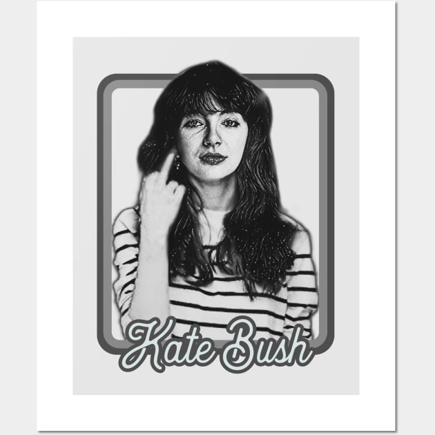 Kate Bush-- Retro Aesthetic Fan Art Design Wall Art by Trendsdk